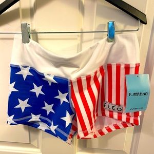 Brand new with tags American flag Fleo shorts